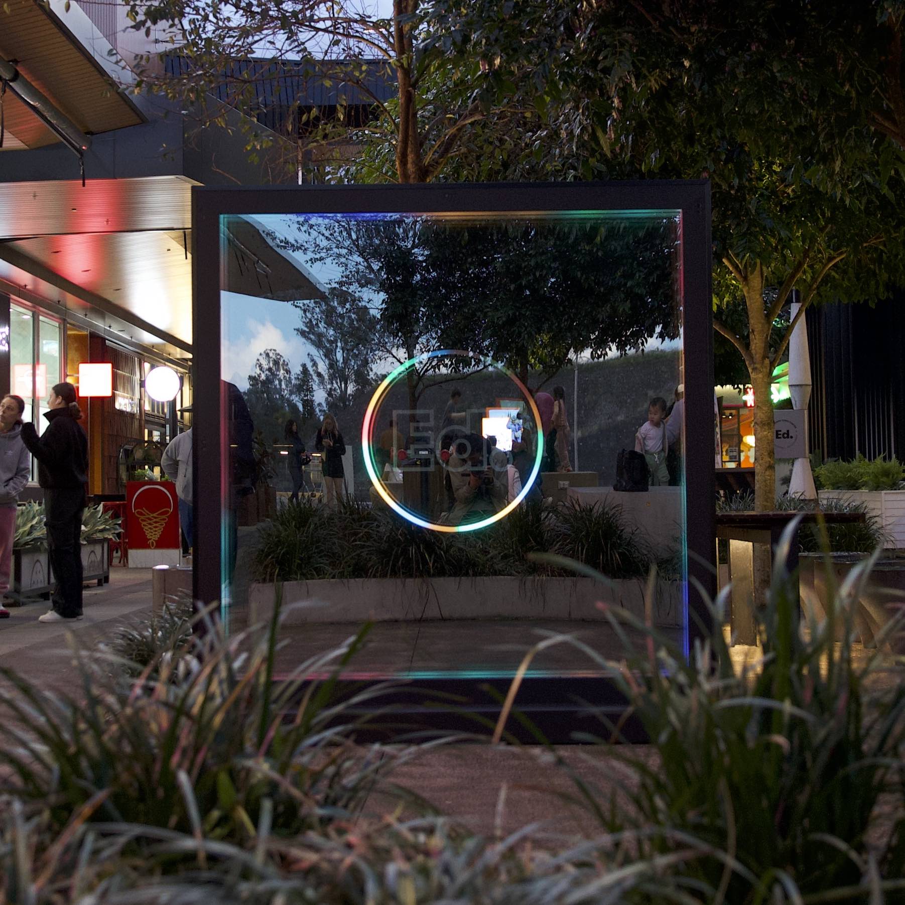 Photo of the infinity mirror