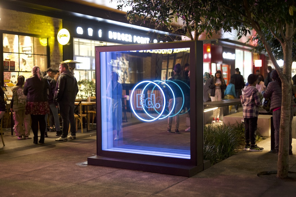 Photo of the infinity mirror