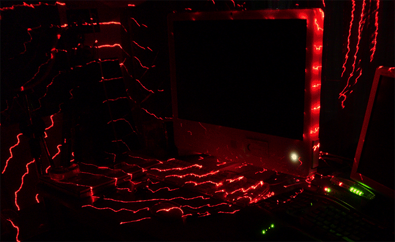 Vertical LASER lines in my office
